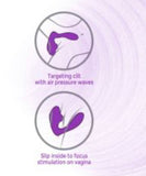 OMG Vibra G Pulse Clitoral Massager with G-Spot Vibrator Purple