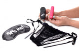 BANG! POWER PANTY LACE PANTIES BULLET & BLINDFOLD KIT PINK