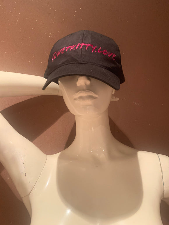 Black/Dark Pink @wetkitty.love Hat