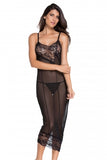 LACE-MESH LONG DRESS - WetKitty.love