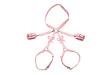 STRICT BONDAGE HARNESS W/ BOWS PINK M/L