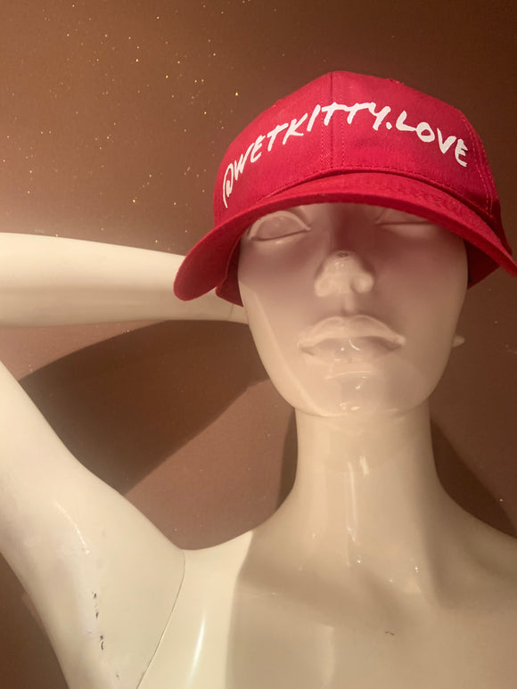Red/White @wetkitty.love Hat