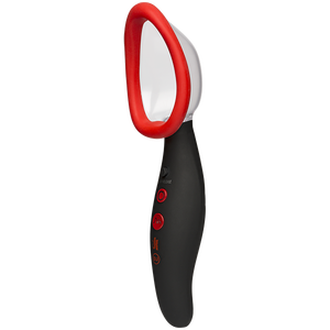 Pussy Pump Rechargeable Vibrator Black/red - WetKitty.love