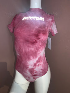 Pink Tie Dye BodySuite Reflector @wetkitty.love