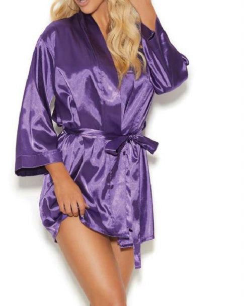 Purple Silk Robe