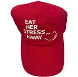 Eat Her Stress Away Hat Red