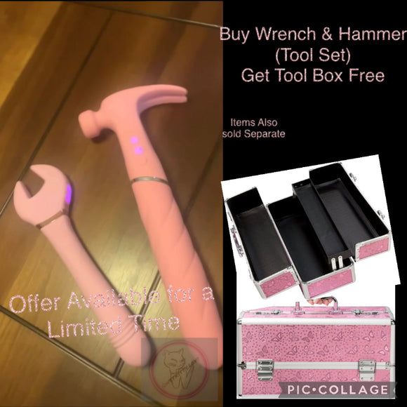 Wrench & Hammer Tool Set w/Free Tool Box