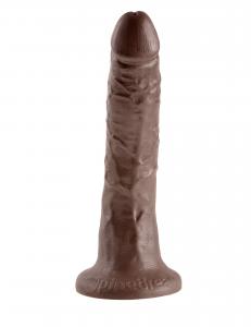 King Cock 7in Cock Brown - WetKitty.love