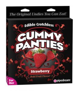 EDIBLE CROTCHLESS GUMMY PANTIES-STRAWBERRY